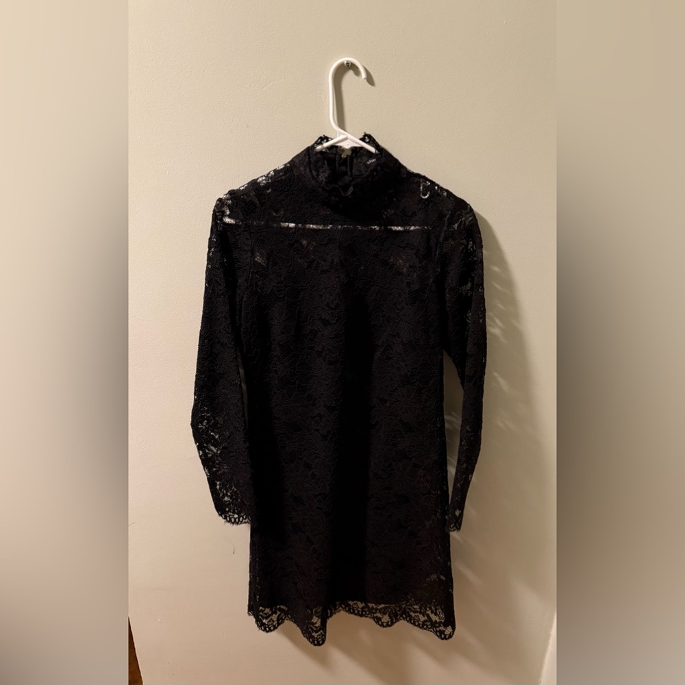 Sharagano Lacey Black Dress Sized 8P